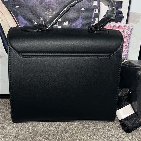 Valentino Orlandi Black Satchel with Silver Accents - Picture 6 of 15